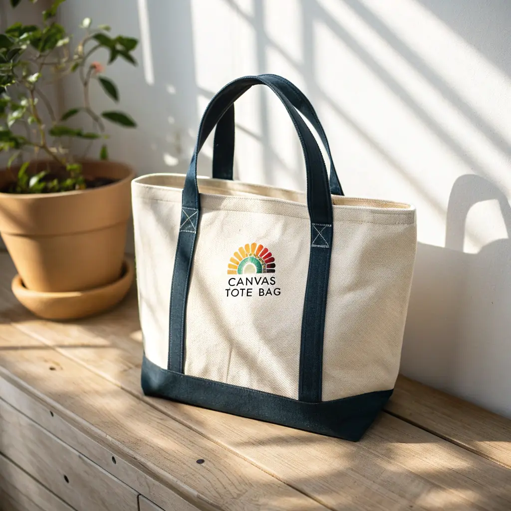 A black tote bag with the Whole Hunnid Studios logo on the front.